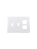 Eaton Cooper Wiring Devices PJ28W 3-Gang White Polycarbonate Medium Combination Wallplate