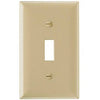 Wall Plate, 1-Gang Toggle, Light Almond