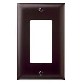 Wall Plate, Single, Brown Nylon