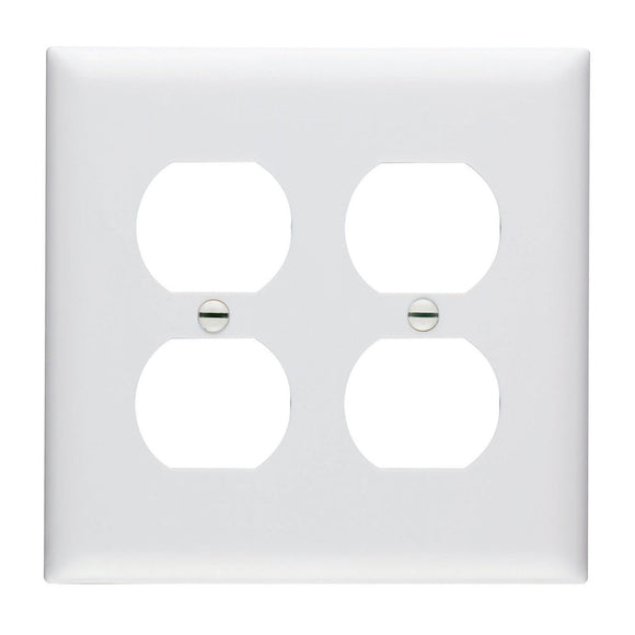 Pass & Seymour TradeMaster® 2-Gang Nylon Wall Plate 2 Duplex Receptacle Openings