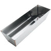 Mud Pan, Contoured Stainless Steel, 12-In.