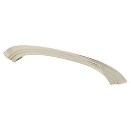 Cabinet Pull, Julian, Polished Nickel, 5-In.