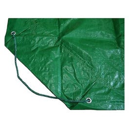 Yard Tarp / Leaf Hauler, Green, 9 x 9-Ft.