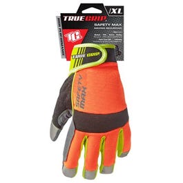 Safety Max Hi-Viz High-Performance Work Gloves, Touchscreen Compatible, Microsuede, XL