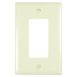 Wall Plate, Junior Jumbo, 1-Gang Decorator, Light Almond Nylon