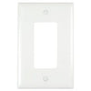 Wall Plate, Junior Jumbo, 1-Gang Decorator, White Nylon