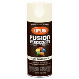 Fusion All-In-One Spray Paint + Primer, Gloss Dover White, 12-oz.