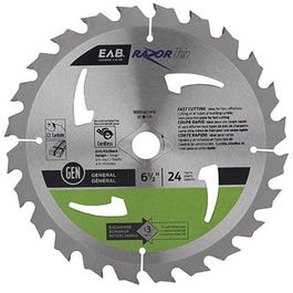 Circular Saw Blade, Thin, 6-1/2-In. x 24T
