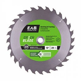 Circular Saw Blade, 10-In. x 28T