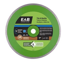 Diamond Saw Blade, Continuous Rim, 7-In.