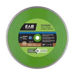 Diamond Saw Blade, Continuous Rim, 10-In.