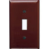 Wall Plate, Single Toggle, Urea, Brown