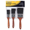 3-Piece Polyester Bristle Varnish & Sash Paint Brush Set