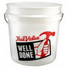 2-Gallon White Plastic Pail