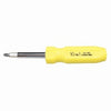 Quick-Change Multi-Bit Screwdriver, 4 Double-Sided Bits