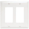 Wall Plate, 2 Decorator Opening, Urea, White