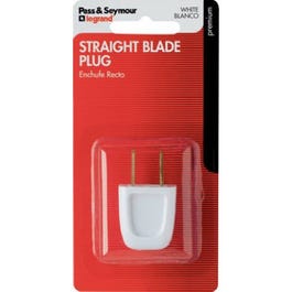 Installation Plug, Non-Polarized, White, 18-2, 6-Amp