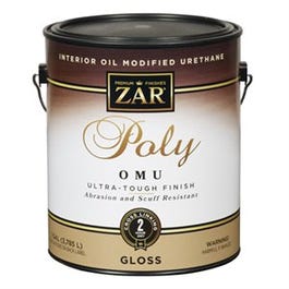 Polyurethane OMU, Interior, Oil Modified Wood Finish, Clear Gloss, 1-Gallon