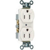 Duplex Outlet, Heavy-Duty, White, 125-Volt, 15-Amp