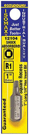 SCREWDRIVER BIT#1SQ1  SKINNY PACK