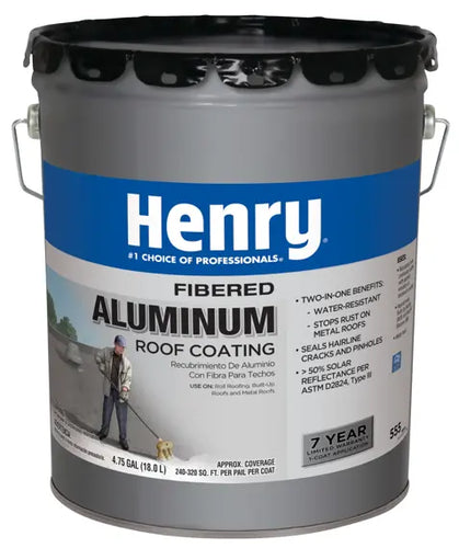 Henry® 555 Fibered Aluminum Roof Coating