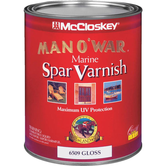 McCloskey Man O'War VOC Gloss Spar Interior & Exterior Varnish, Quart