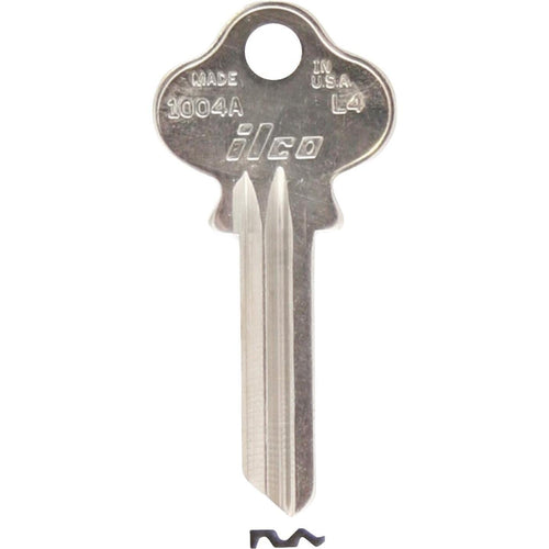 ILCO Lockwood Nickel Plated House Key, L4 (10-Pack)