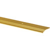 M-D Satin Brass Fluted 2 In. x 3 Ft. Aluminum Carpet Trim Bar, Extra Wide