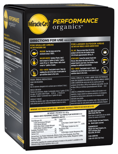 Miracle-Gro® Performance Organics® All Purpose Plant Nutrition