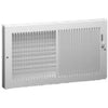 14 x 6-Inch White Baseboard Register