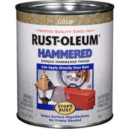 Qt. Gold Hammered Rust Preventative Brush Paint