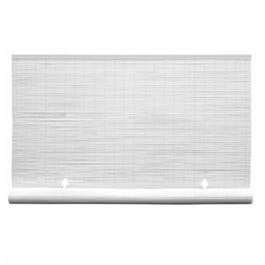 Roll Up Blind, White PVC, 120 x 72-In.