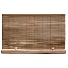 Roll Up Blind, Woodgrain PVC, 48 x 72-In.