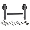 Sliding Door Hardware Kit, Big Wheel, Bronze