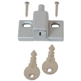 Sliding Glass Patio Door Keyed Lock, Aluminum Finish