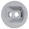 Weatherproof Lamp Holder Cluster Cover, Round, Three Outlets, Non-Metallic, Gray