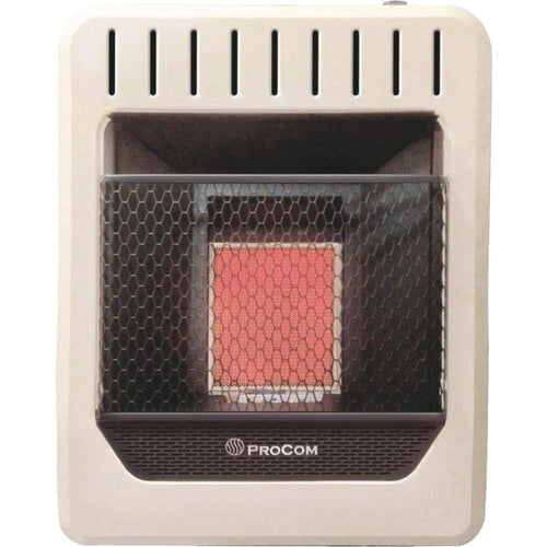 ProCom 10,000 BTU Natural Gas or Propane Gas Vent-Free Infrared Plaque Gas Wall Heater