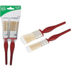 Smart Savers 1 In. Flat, 1-1/2 In. Flat Polyester Assorted Paint Brush Set (2-Pack)