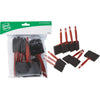 Smart Savers 1 In., 2 In., 3 In., 4 In. Foam Brush Set with Plastic Handles (10-Pieces)