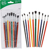 Smart Savers Assorted - 1/8 In. To 1/4 In. Polyester Artist Brush Set (10-Piece)