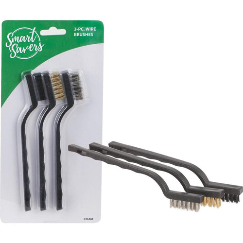 Smart Savers Wire Brush Set, (3-Pack)
