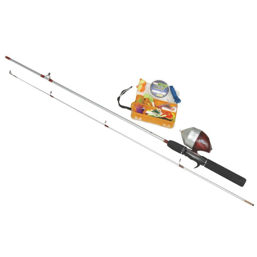 Zebco Ready Tackle 5 Ft. 6 In. Z-Glass Fishing Rod & Spincast Reel with Tackle Kit