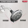 DELTA 5-Setting Shower Head in Chrome