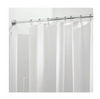 Moda At Home 70 In. x 72 In. White Neat &Tidy Shower Curtain Liner