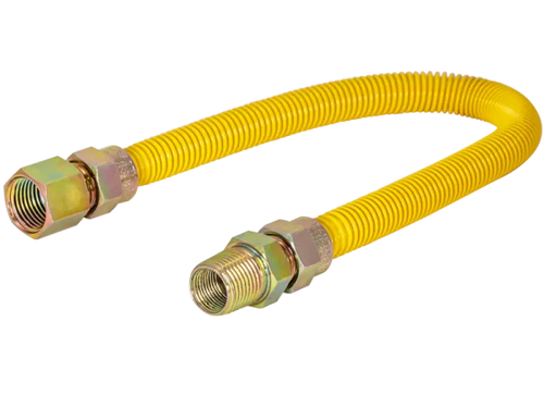 Eastman 1/2 in. OD Epoxy-Coated Gas Connector - FIP x MIP
