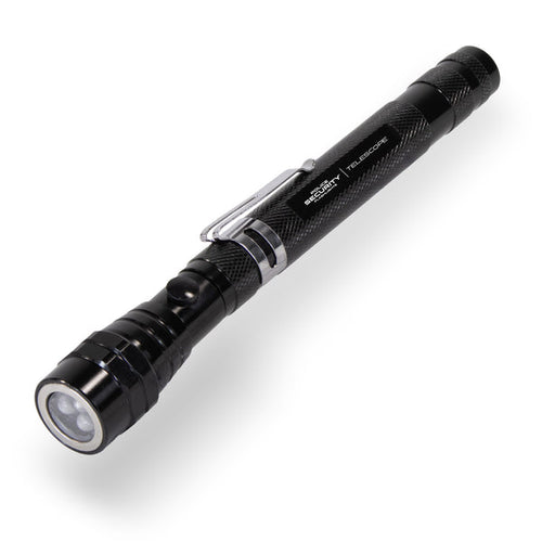 Police Security Telescopic Flexible Magnetic Pick-Up Tool With Flashlight