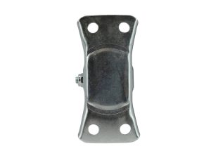 Shepherd Hardware 2-1/2-Inch Rubber Rigid Plate Caster, 100-lb Load Capacity