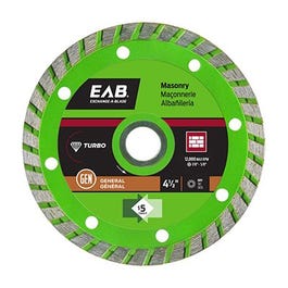 Diamond Saw Blade, Turbo Rim, 4-1/2-In.