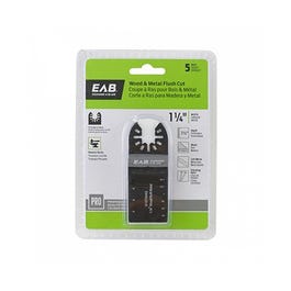 Flush Cut Oscillating Tool Blade, Bi-Metal, 1-1/4-In., 5-Pk.